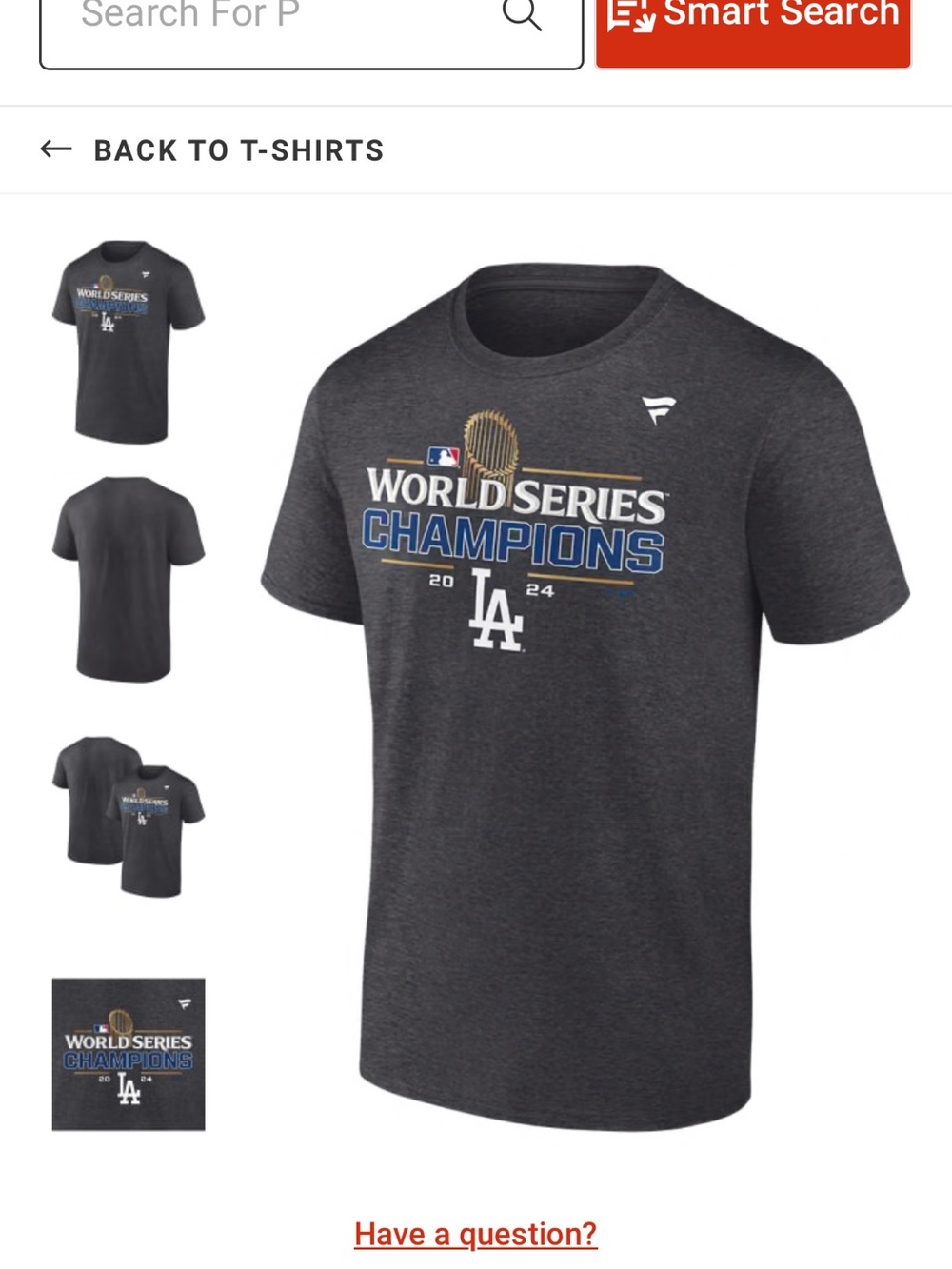 Unisex Dodgers World Series Champions shirt